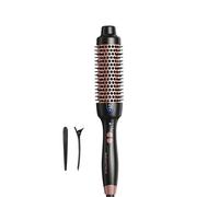 Wavytalk Thermal Brush 38mm Ionic Blowout Express Heated Hot Brush | Thermal Hot Brush for Hair Styling, Heated Curling Iron Create Natural Curls, Dual Voltage and UK Plug, Rose Gold