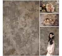 WaW 1.5 x 2.2 m Grey Brown Mottled Shabby Concrete Photography Studio Background Backdrop Baby Newborn Children Portrait Photo Shooting Foldable Fabric