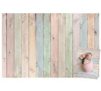 WaW 2.2x1.5m/7x5ft Coloured Pink Paint Wood Background Photography Backdrop Easter Children Newborn Baby Photoshoot