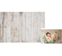 WaW 2.2x1.5m Fabric Photography Studio Backdrop Grey Wood Rustic Background for Newborn Baby Photoshoot