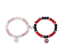 WAWAFAFA 2 PCS Matching Spider Friendship Bracelets, Magnetic Couple Bracelets, Cute Gifts for Her Him