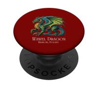 Wawel Dragon of Krakow Poland, Polish Folklore PopSockets Adhesive PopGrip