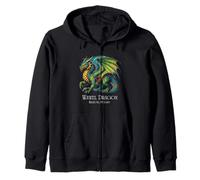 Wawel Dragon of Krakow Poland, Polish Folklore Zip Hoodie