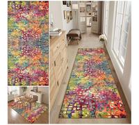 WAWFONG Carpet Runners for Hallway Non Slip Long, Kitchen Runner Rug 40 x 150 cm, Living Room Carpet, Washable Area Runner Rug, Indoor Corridor Carpet Indoor Bathroom Mat for Bedroom Entryway Laundry
