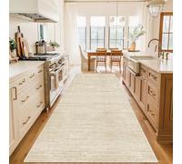 WAWFONG Long Hallway Runner Rug Non Slip Washable Kitchen Rug Hall Runner Beige 40 x 60 cm Heavy Duty Carpet Runner Narrow Corridor Rugs Floor Mat for Entryway Laundry Room Hallways Kitchen