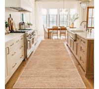 WAWFONG Long Hallway Runner Rug Non Slip Washable Kitchen Rug Hall Runner Brown 70 x 200 cm Heavy Duty Carpet Runner Narrow Corridor Rugs Floor Mat for Entryway Laundry Room Hallways Kitchen