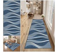 WAWFONG Retro Runner Rug, 50 x 200 cm, Blue
