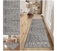 WAWFONG Runner Rugs for Hallway, Kitchen Runner Rugs, Washable Non-slip Long Carpet Runner Rugs, Absorbent Area Rugs, 50 x 200 cm Heavy Duty Entrance Mat, for Hallway, Living Room, and Door Entrances