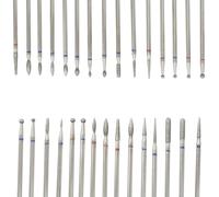 Wawory 30PCS Nail Cutter Drill Bit Set, 3/32" Diamond Nail Drill Bit for Electric Manicure and Pedicure