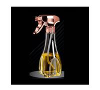 WAWPU Oil Sprayer,Oil Spray Bottle Edible Olive Oil Dispenser Control Pot Barbecue Stainless Steel Kitchen Household Oil Sprayer for Cooking Simple(Rose Gold)