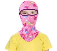 WAWSAM Balaclava Face Cover - Thin Windproof Ski Mask Hat for Children, pink, One size