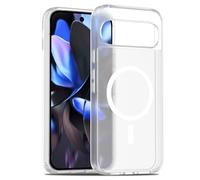 WAWZ for Pixel 9 Pro XL/10 Pro XL 6.8" Case Compatible with MagSafe Slim Thin Hard PC Translucent Frosted Rugged Drop-Proof Shockproof Protective Case (White, Pixel 10 Pro XL)