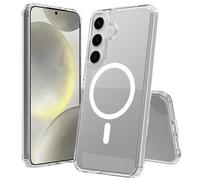 WAWZ for Samsung Galaxy S25 FE Case Compatible with MagSafe Slim Thin Hard PC Transparent Rugged Drop-Proof Shockproof Protective Case (Clear)