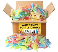 Wax Bottle Candy - 4 Pounds - Pastel Favors - Wax Candies - 90s Novelty Treats - Candy Drinks