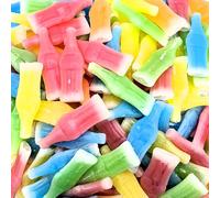 Wax Bottle Candy Drinks, 1 Pound Bag - Retro Wax Candy Bottles, Liquid Filled - Variety Flavor Nip Candy Juice - Classic Wax Candy for Old School Candy Lovers