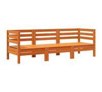 (wax brown, 1 pcs/2x corner + middle) vidaXL Garden Sofa Outdoor Sofa Wooden Sectional Sofa Seat Solid Wood Pine