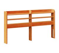 vidaXL Headboard with Shelves Wax Brown 120 cm Solid Wood Pine