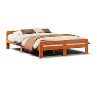 Bed Frame without Mattress Bedroom Bed Base Bedstead Solid Wood Pine vidaXL