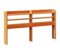 (wax brown, 160 x 16 x 82 cm) vidaXL Headboard with Shelves Bed Header Bed Headboard Solid Wood Pine