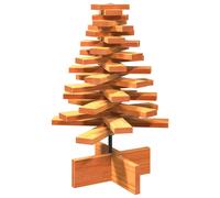 (wax brown, 60 cm) vidaXL Wooden Christmas Tree for Decoration Xmas Tree Solid Wood Pine
