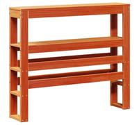 (wax brown, 81 x 19 x 82 cm) vidaXL Headboard with Shelves Bedroom Bed Header Bed Headboard Solid Wood Pine