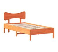 (wax brown, 90 x 200 cm) vidaXL Bed Frame without Mattress Bed Solid Wood Pine