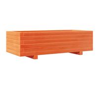 (wax brown, 90 x 40 x 26.5 cm) vidaXL Garden Planter Outdoor Flower Pot Planter Pot Wax Brown Solid Wood Pine