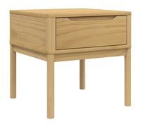 vidaXL Lamp Table FLORO Wax Brown 55x55x54 cm Solid Wood Pine