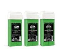 Tea Tree Wax Deo Continental Roller Waxing Cartridge Refill Depilatory Large Head 100ml Pack of 3 by Eternal Beauty