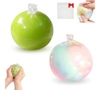Wax Cracking Squishy, Cracking Wax Ball Squishy, Shell Can Be Cut Open For Bare-Hand Fun, Soft Gel Fidget Ball with Crackable Texture for ASMR & Stress Relief B)