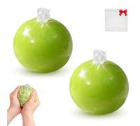Wax Cracking Squishy, Cracking Wax Ball Squishy, Shell Can Be Cut Open For Bare-Hand Fun, Soft Gel Fidget Ball with Crackable Texture for ASMR & Stress Relief (2PCS-A)