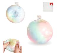 Wax Cracking Squishy, Cracking Wax Ball Squishy, Shell Can Be Cut Open For Bare-Hand Fun, Soft Gel Fidget Ball with Crackable Texture for ASMR & Stress Relief (B)