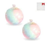 Wax Cracking Squishy, Cracking Wax Ball Squishy, Shell Can Be Cut Open For Bare-Hand Fun, Soft Gel Fidget Ball with Crackable Texture for ASMR & Stress Relief (2PCS-B)
