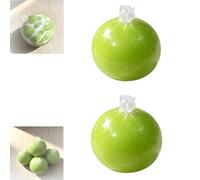 Wax Cracking Squishy, Crispy Stress Balls, Snowball Crunch Squishy, Chocolate Crunch, Soft Gel Fidget Toy with Crackable Texture (Green*2Pcs)