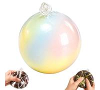 Wax Cracking Stress Ball, Crispy Squishies Fidget Toy, Chocolate Squishiy Snowball Cru-nch Squeezze Ball for Anxiety Relief, Soft TPR Sensory Toy for Adults (2, A)