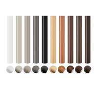 Wax Filler Wood Repair Sticks, Oak Wood Scratch Repair Crayons Multi-Surface Wax Sticks for Flooring Filler Wood Furniture Laminate Floor Table Door Scratches Holes Stains (10, Brown+Grey Oak)