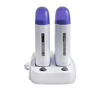 Wax Heater Electric Waxing Warmer Machine Double Depilatory Roll Wax Warmer for Hair Removal Roll-on Hair Removal Wax Machine Hair Removal Kit