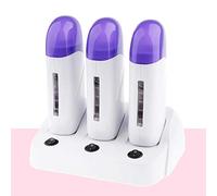 Wax Heater Starter Kit & Wax Pot Machine Professional Full Kit Salon Quality Painless Hair/Eyebrow Removal Waxing Kits,Waxing Melter for Hair Removal(Three pot)