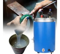 Wax Injector Machine with Double Nozzle, 2.2L Capacity, Adjustable Temperature & Pressure Gauge, Perfect for Jewelry Making and Casting