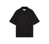 Wax London Didcot Embroidered Cotton Shirt - Black - XL