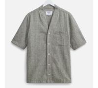 Wax London Faro Linen and Cotton-Blend Baseball Shirt - L