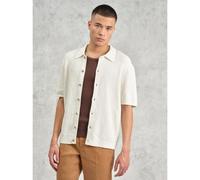 Wax London Mens Tellaro Short Sleeve Shirt - Colour: Ecru - Size: Large