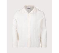 Wax London Mens Corey Cotton Dobby Check Shirt - Colour: Off White - Size: Large