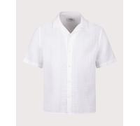 Wax London Mens Didcot DBL-Weave Seersucker Short Sleeve Shirt - Colour: Ecru - Size: Medium