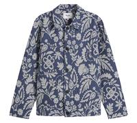 Wax London Men's Iggy Floral Jacquard Jacket Blue/Ecru