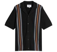 Wax London Men's Ivy Cotton Stripe Vacation Shirt Black/Multi