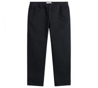 Wax London Men's Kurt Cotton Linen Crinkle Trousers Navy