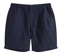 Wax London Men's Kurt Two Tone Linen Shorts Navy