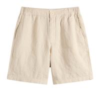Wax London Men's Kurt Washed Linen Shorts Beige