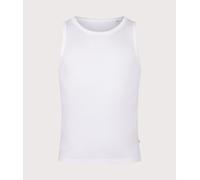Wax London Mens Montague Rib Vest - Colour: White - Size: XL